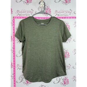 hyba essentials DRY LUX tshirt Olive Green Short Sleeve Crew Tee